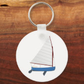 12 Foot Sailing Dinghy Sleutelhanger (Voorkant)
