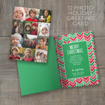 12 Foto Collage 2-zijdig Kerstmis - Download 