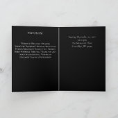 12 Foto Collage Begrafenis Kaart (Binnen)