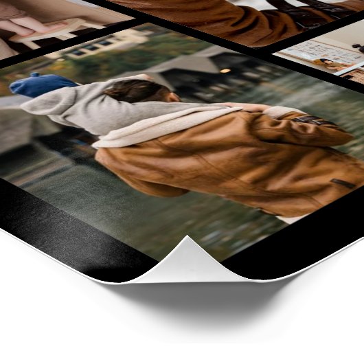 12 Foto Collage Best Dad Ever Glossy Perfect Poster (Hoek)