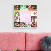 12 Foto Collage Beste Oma, Oma Definitie Canvas Afdruk (Insitu (Woonkamer))