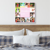 12 Foto Collage Beste Oma, Oma Definitie Canvas Afdruk (Insitu (Slaapkamer))