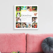 12 Foto Collage Beste Oma Oma Definitie Canvas Afdruk (Insitu (Woonkamer))