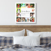 12 Foto Collage Beste Oma Oma Definitie Canvas Afdruk (Insitu (Slaapkamer))