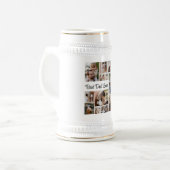 12 Foto Collage Beste vader ooit Bierpul (Voorkant links)