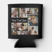 12 Foto Collage Beste vader ooit Blikjeskoeler (Voorkant)