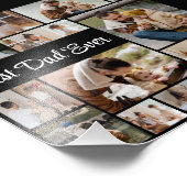 12 Foto Collage Beste vader ooit Foto Uitbreiding Afdruk (Hoek)