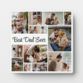 12 Foto Collage Beste vader ooit Fotoplaat (Voorkant)
