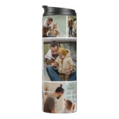 12 Foto Collage Beste vader ooit Thermosbeker (Geroteerd rechts)