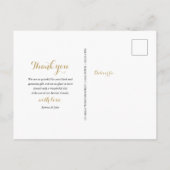 12 foto collage bruiloft dank u aankondigingskaart (Achterkant)