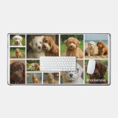 12 foto collage en tekst gepersonaliseerd  bureaumat (Keyboard & Muis)