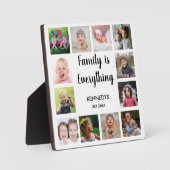 12 Foto Collage Familie is Alles Keepomwille Fotoplaat (Voorkant)