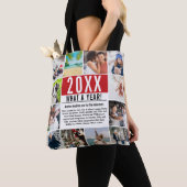 12 Foto Collage Familie Pret Jaaroverzicht Modern Tote Bag (Dichtbij)