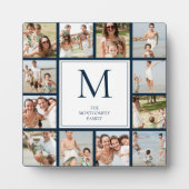 12 Foto Collage Family Afbeeldingen Plaque Fotoplaat (Voorkant)