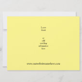 12 foto collage geel - 6x8 Save the Date (Achterkant)