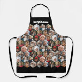 12 Foto Collage honingraat hexagon Random Pattern Schort (Voorkant)