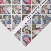 12 Foto-collage in een aangepaste diamantpatroon Tissuepapier (Detail)