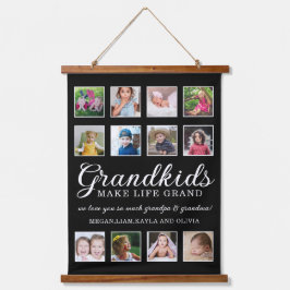 12 Foto collage kleinkinderen maken het leven grof Hangend Wandkleed