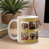 12 Foto-collage met Gold-achtergrond Koffiemok