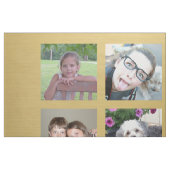 12 Foto-collage met Gold-achtergrond Stof (Fat Quarter)