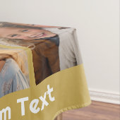 12 Foto-collage met Gold-achtergrond Tafelkleed (Voorbeeld)