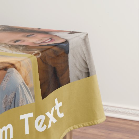 12 Foto-collage met Gold-achtergrond Tafelkleed (Voorbeeld)