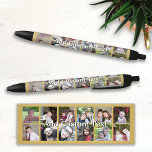 12 Foto-collage met Gold-achtergrond Zwarte Inkt Pen<br><div class="desc">Voeg je favoriete afbeeldingen toe aan deze leuke sjabloon. U kunt de foto's van het Instagram of om het even welke foto's voor dit net gebruiken.</div>