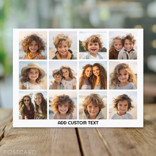 12 Foto collage met witte achtergrond Briefkaart