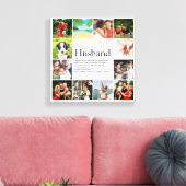 12 foto collage modern koel definitie echtgenoot  canvas afdruk (Insitu (Woonkamer))