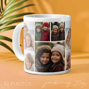 12 Foto Collage - Modern, Minimaal Raster Grote Koffiekop