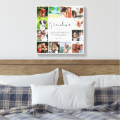 12 Foto Collage Oma Citaat Modern Schrift Canvas Afdruk (Insitu (Slaapkamer))