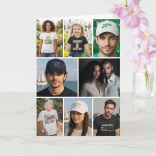 12 Foto Collage Persoonlijk Aangepast Kaart