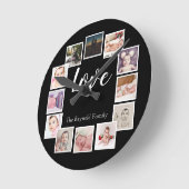 12 Foto Collage persoonlijk Ronde Klok (Hoek)