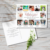 12 Foto collage wat een jaar in Review onderschrif Feestdagenkaart