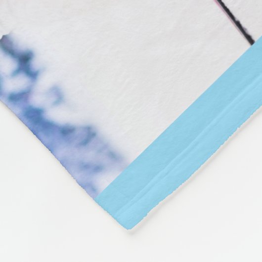 12 Foto Grid Collage Baby Blauw Fleece Deken (Hoek)