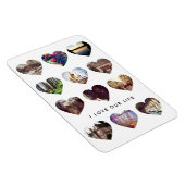 12 Foto Hart Collage Valentijnsdag Liefde Gift Magneet (Rechterzijde)