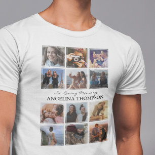 12 Foto Herdenkings T-Shirt – In Liefdevolle Herin