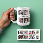 12 Foto Instagram Collage met één tekstregel Koffiemok<br><div class="desc">Een eenvoudige fotocollage met 12 foto's en een lijn van tekst in het midden. Voeg je favoriete afbeeldingen toe aan deze leuke sjabloon. U kunt de foto's van het Instagram of om het even welke foto's voor dit net gebruiken. Dit is opstelling voor 12 foto's en een gebied om een...</div>
