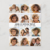 12 Foto Instagram Collage met Witte Achtergrond Briefkaart (Voorkant)