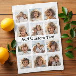 12 Foto Instagram Collage met witte achtergrond Theedoek<br><div class="desc">Voeg je favoriete afbeeldingen toe aan deze leuke sjabloon. U kunt de foto's van het Instagram of om het even welke foto's voor dit net gebruiken.</div>