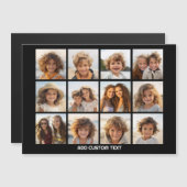 12 Foto Instagram Collage met Zwarte Magneet (Voorkant / Achterkant)