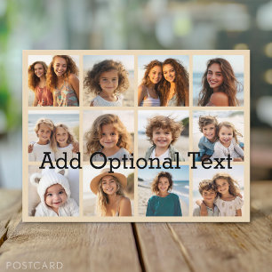 12 Foto Instagram Collage - pastel achtergrond Briefkaart