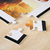 12 Foto Jigzaag Puzzle Sjabloon Rond raster Lijst Legpuzzel (Zijkant)