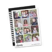 12 Foto-kerstcollage - Minimalistisch voor de kast Feestdagenkaart