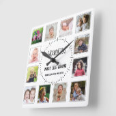 12 Foto-kleinkinderen maken het leven groots citaa Vierkante Klok (Hoek)