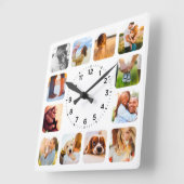 12 Foto met witte wandklok (Hoek)