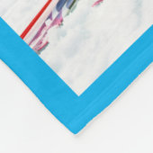 12 Foto-rastercollage Azure Fleece Deken (Hoek)