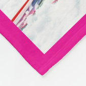12 Foto-rastercollage Roze  Fleece Deken (Hoek)