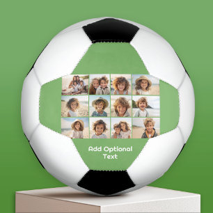 12 Foto-rastercollage - Saliegroen - Moderne stijl Voetbal
