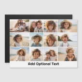 12 Foto-rastercollage - Wit - Mod Type Magneet (Voorkant / Achterkant)